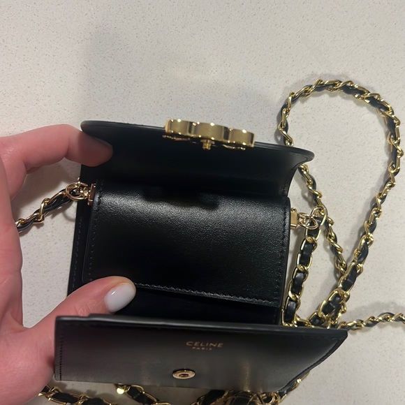Authentic CELINE Compact - Calf Skin Trifold Wallet WOC on chain - Picture 9 of 15